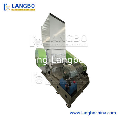 Rác thải nhựa phim đan túi giày Twin Roll Rotor Single Shaft Shredder Máy nghiền nhựa