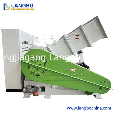 Máy nghiền nhựa dọc mạnh mẽ cho ống PVC PP HDPE LDPE PE chai thú cưng nghiền với công suất sản xuất 100-2000kg/h