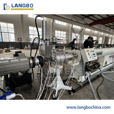3 Lớp Co-Extrusion PPR Pipe Extrusion Line với công suất 350kg/h và  PLC Control