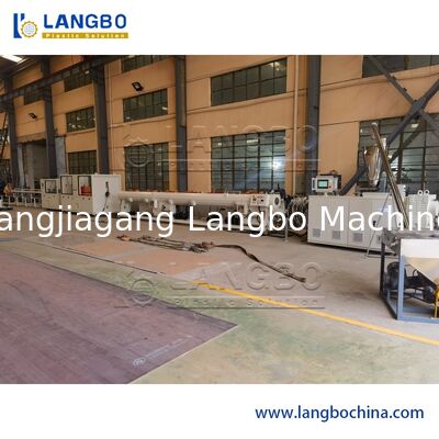 Dây chuyền ép đùn ống nhựa tiết kiệm năng lượng, Máy đùn trục vít đôi điều kiện mới