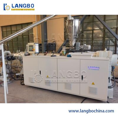 Dây chuyền đùn ống nhựa PVC điều khiển máy tính, Máy làm ống nhựa PVC đôi