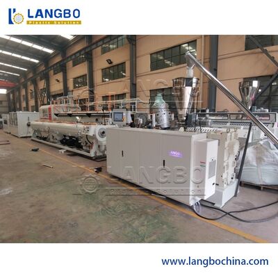 Máy ép ống PVC tốc độ cao cho đường ống cung cấp nước Twin Screw And Barrel Design