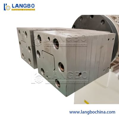 Conical Twin Screw Extruder PVC Cable Trunk Profile Conduit Channel Profile Extrusion Making Machine Máy chế tạo