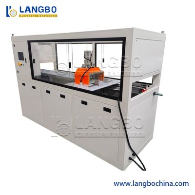 Máy đùn trục vít đôi hình nón tự động hoàn toàn PE PVC Wood Plastic sàn rỗng đặc cửa rộng hàng rào sân vườn