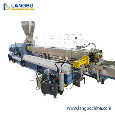PET PP PE ABS nhựa kết hợp pelletizing song song hai vít Granulation Line