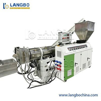 Máy ép nhựa PVC PET PP PE Pelletizing tái chế nhựa Granulating Extrusion Machine / dây chuyền sản xuất