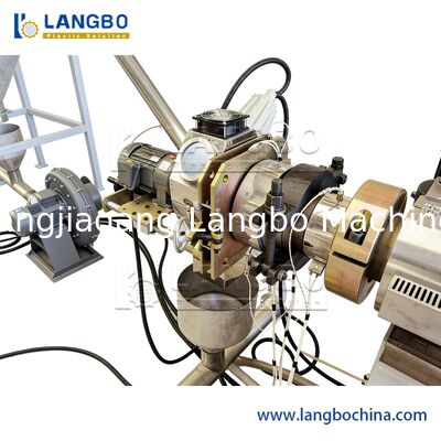 Nhựa Die Face cắt nóng cứng mềm PVC Pelletizing Granulating Line cho wire cable compounding