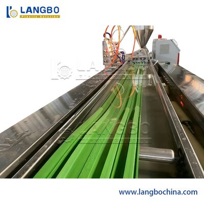 Đường dây sản xuất sản xuất sản xuất hồ sơ nút nước PVC nhựa / Máy chế tạo nút nước PVC