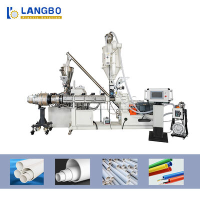 PLC kiểm soát PVC dây chuyền sản xuất ống sản xuất cao sản lượng và năng suất