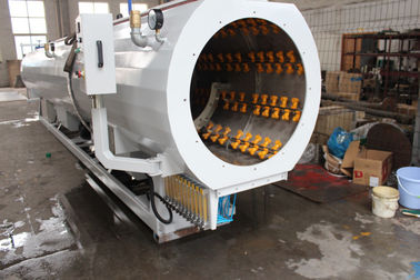 100 Đường ống thoát nước thải PE Dây chuyền sản xuất cao 120mm Đường kính vít