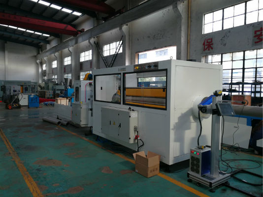 Máy đùn ống PVC đầu ra cao, dây chuyền sản xuất ống nhựa PVC Trục vít đôi 80kg / H