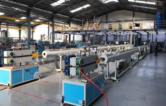 Dây chuyền đùn sản xuất ống PE 110mm Trục vít đơn PLC