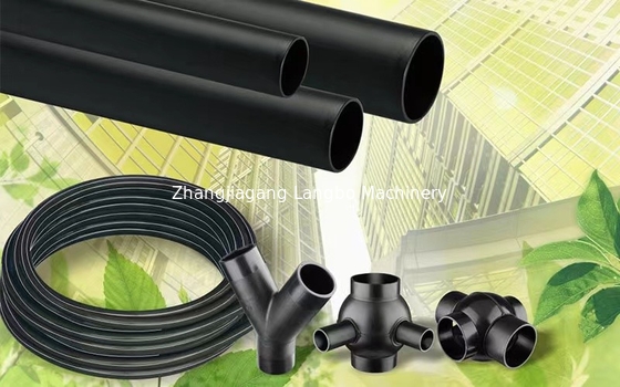 Đường dây sản xuất ống PE HDPE Máy ép nhựa điện áp 380V 50HZ 3 giai đoạn