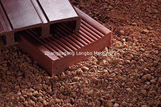 Dây chuyền ép đùn hồ sơ WPC ngoài trời Tấm ván sàn rắn