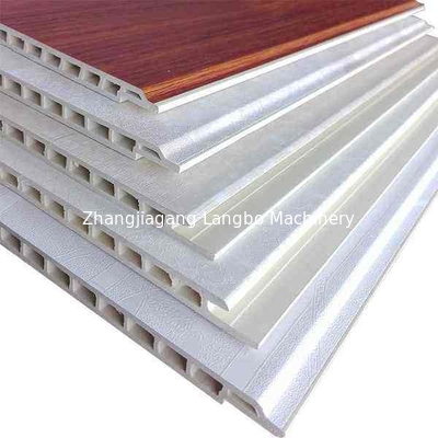 Máy xăng tự động hình nón hai vít nhựa WPC PVC tấm trần ván gỗ dán / hồ sơ cửa sổ / khung cửa làm máy xăng / dây chuyền sản xuất