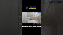 Máy ren ngoài cho ống nhựa – Cắt ren chính xác#threadmachine #plasticmachinery