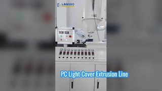 Dây chuyền ép đùn vỏ đèn PC #machine #plasticmachinery