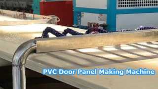 Máy làm tấm cửa PVC | Dây chuyền ép đùn tấm trang trí với hình dạng hồ sơ tùy chỉnh