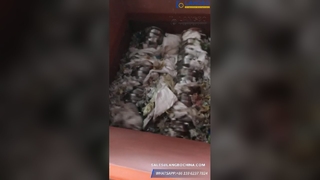 Băm túi dệt bằng máy hủy trục đôi